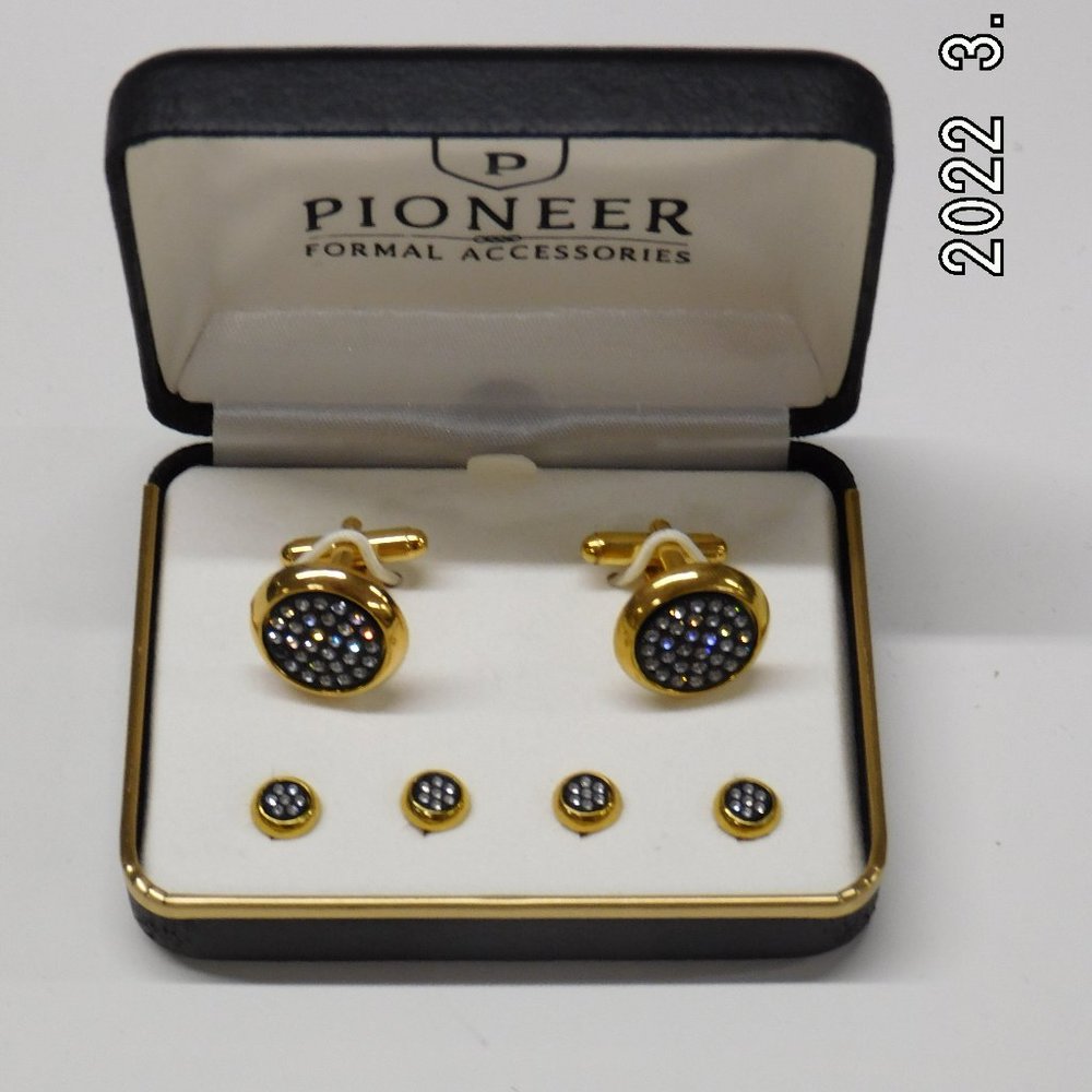 Pioneer Formal Accessories Men's Gold-Plated Cuff Links